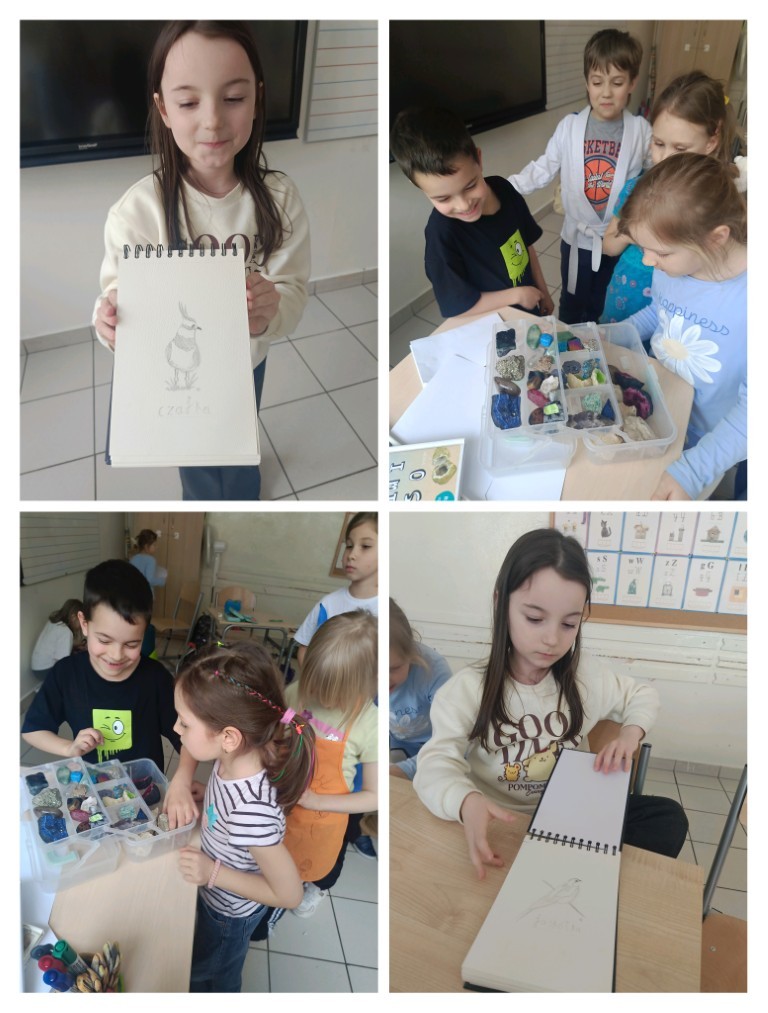 Najmłodsi uczniowie klas 1b i 1c mieli okazję pochwalić się pasjami, zainteresowaniami i umiejętnościami w czasie zajęć "Mam talent"