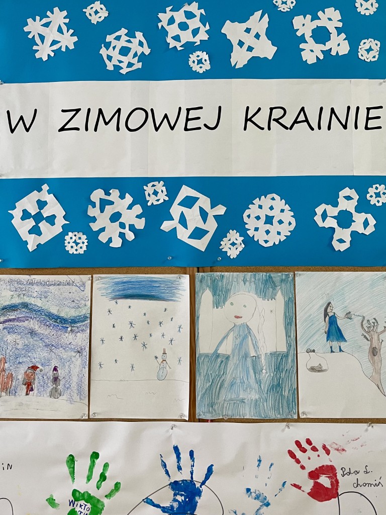 Wyniku konkursu plastycznego „W zimowej krainie”