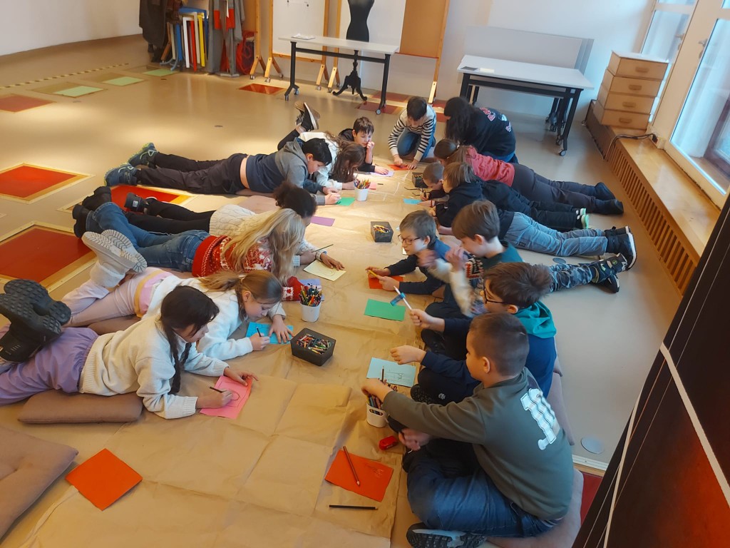 Klasy 3b i 3d w Gmachu Głównym Muzeum  Narodowego w Krakowie