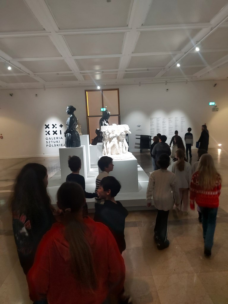 Klasy 3b i 3d w Gmachu Głównym Muzeum  Narodowego w Krakowie
