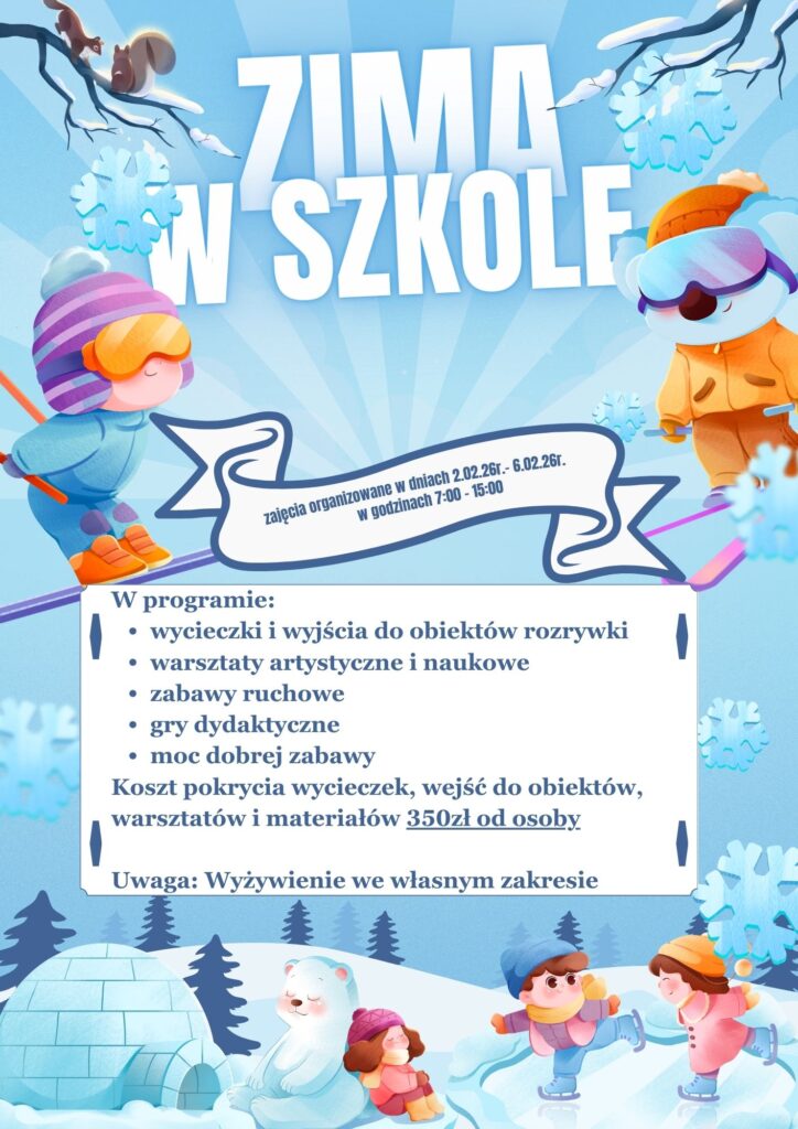 zima w szkole